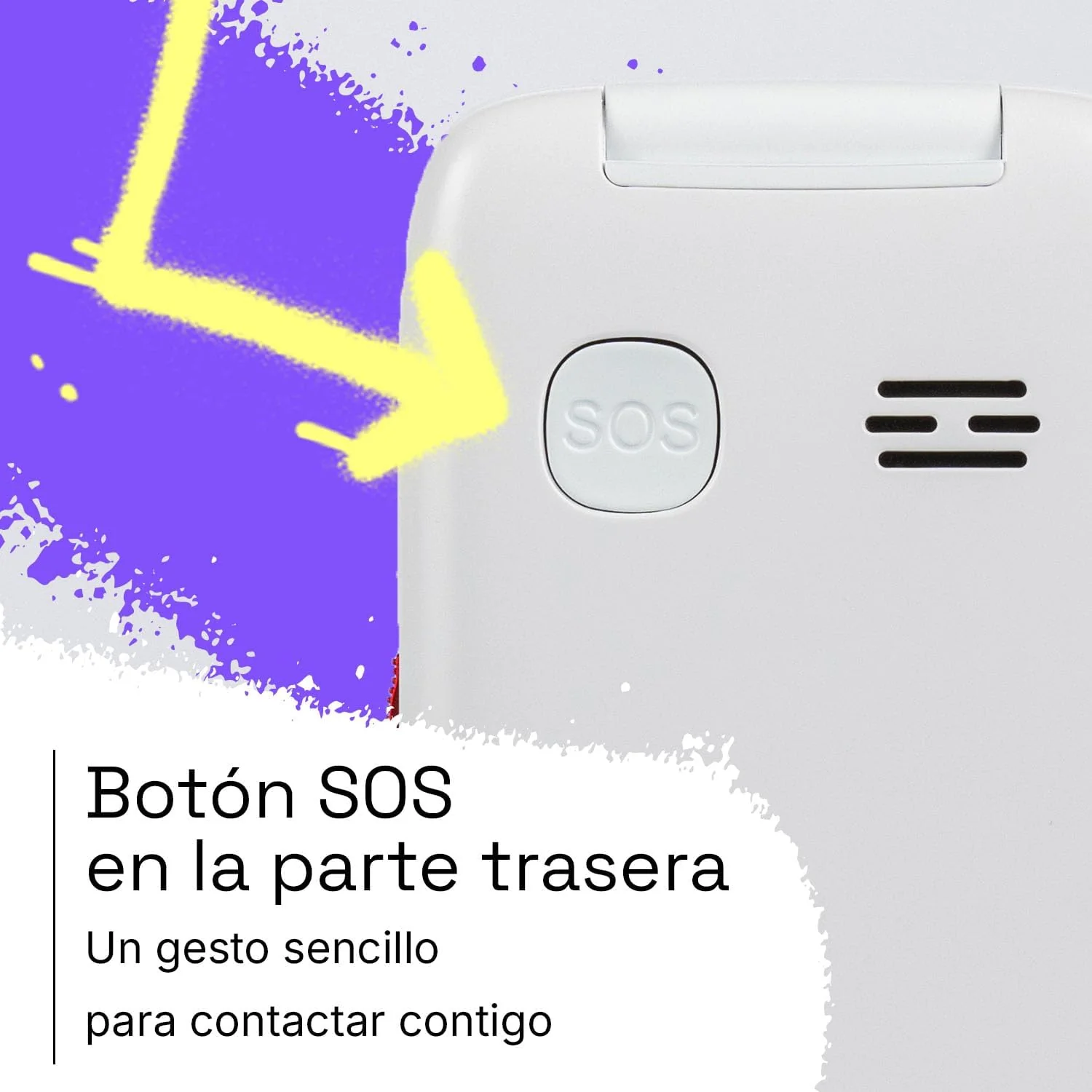 Telemóvel SPC WILD Star 4G Ecrã Duplo Botão SOS Localização GPS Branco - Imagem 6