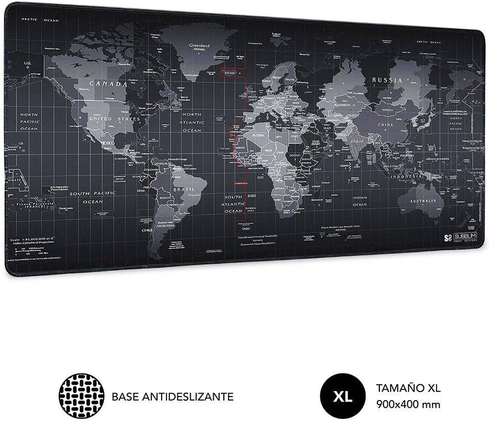 Tapete Subblim 01PUW01 World XL/ 900 x 400 x 3 mm - Imagem 2