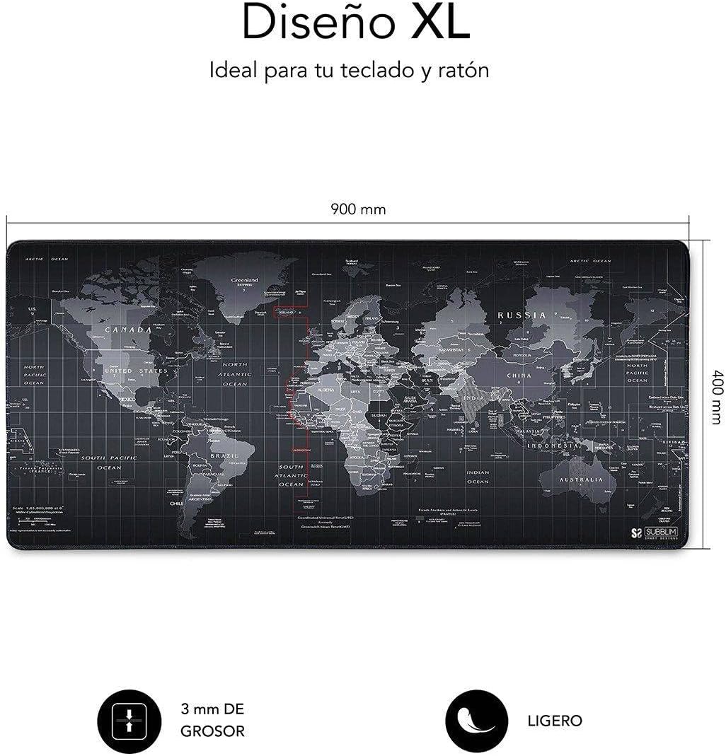 Tapete Subblim 01PUW01 World XL/ 900 x 400 x 3 mm - Imagem 3