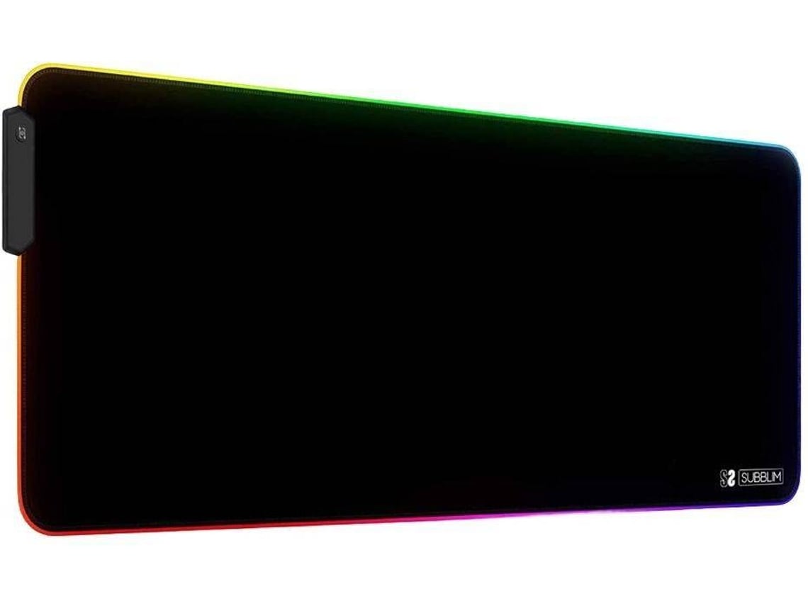 Alfombrilla Subblim MP-02RGB01 LED RGB XL/ 800 x 300 x 4 mm
