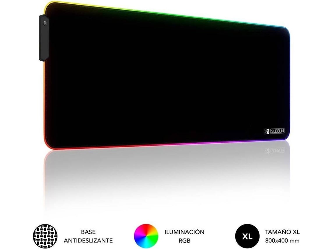 Alfombrilla Subblim MP-02RGB01 LED RGB XL/ 800 x 300 x 4 mm - Imagem 2