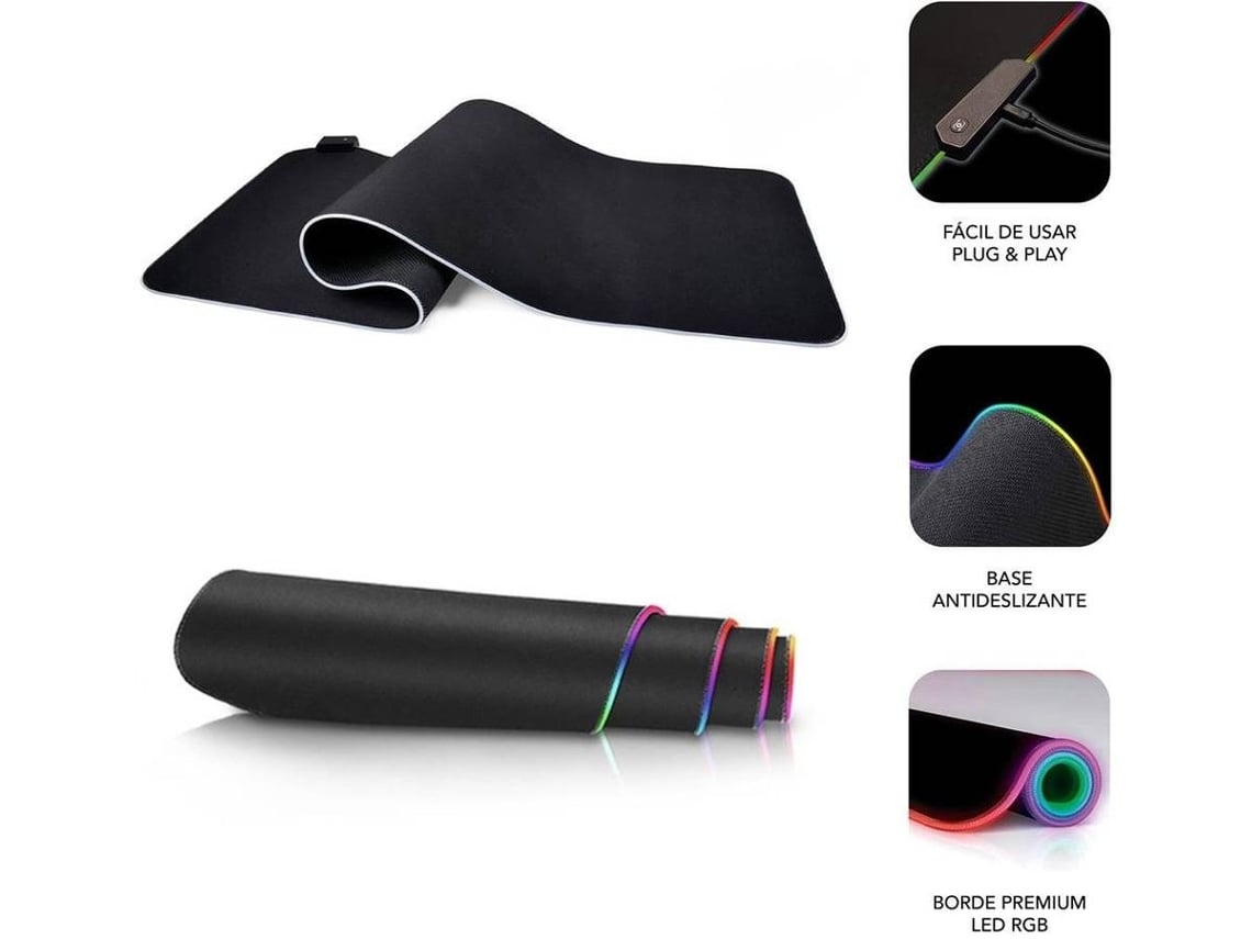 Alfombrilla Subblim MP-02RGB01 LED RGB XL/ 800 x 300 x 4 mm - Imagem 3