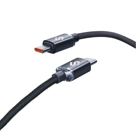 Cabo USB 2.0 Tipo-C Subblim Optimus/ USB Tipo-C Macho - USB Tipo-C Macho/ Até 60W/ 480Mbps/ 2m/ Preto