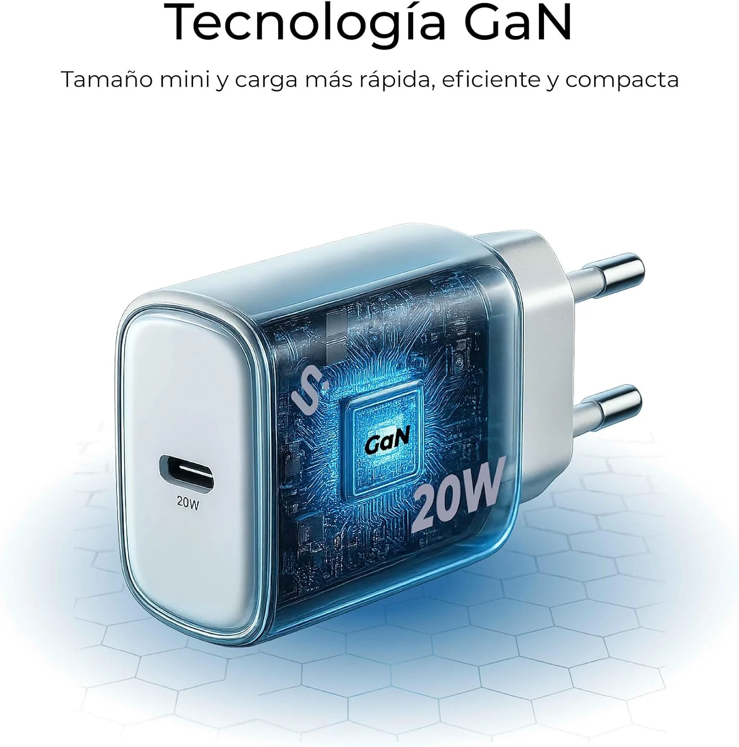 Carregador de Parede SUBBLIM GaN 20W USB-C Power Delivery 3.0 & PPS - Imagem 3