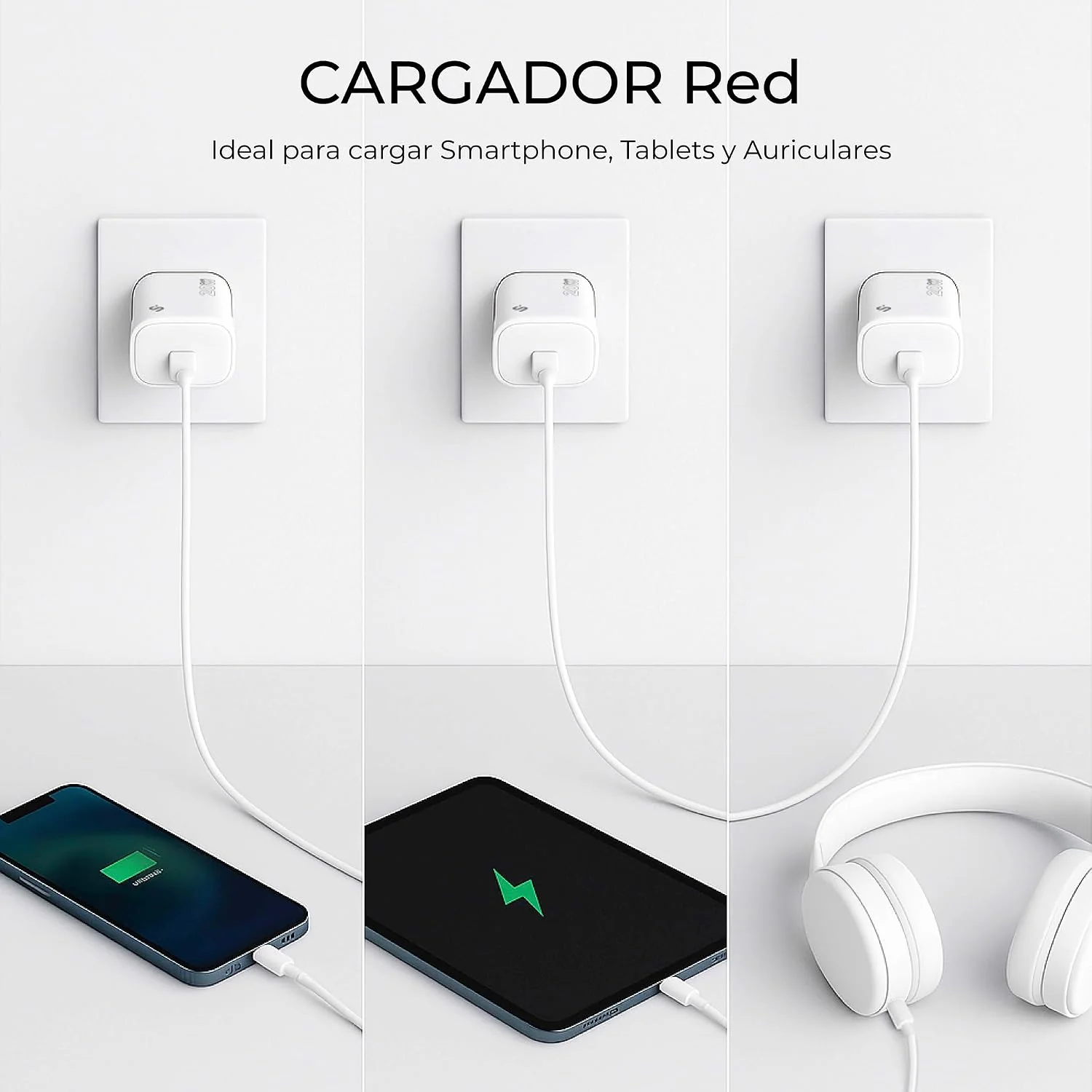 Carregador de Parede SUBBLIM GaN 20W USB-C Power Delivery 3.0 & PPS - Imagem 6