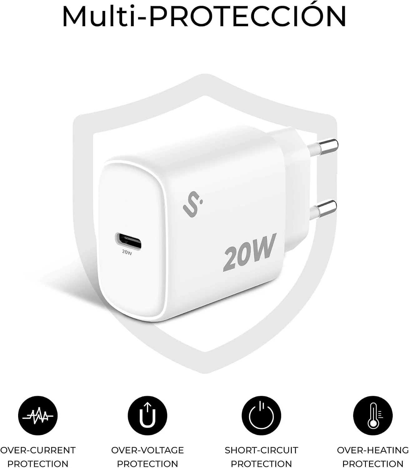 Carregador de Parede SUBBLIM GaN 20W USB-C Power Delivery 3.0 & PPS - Imagem 5