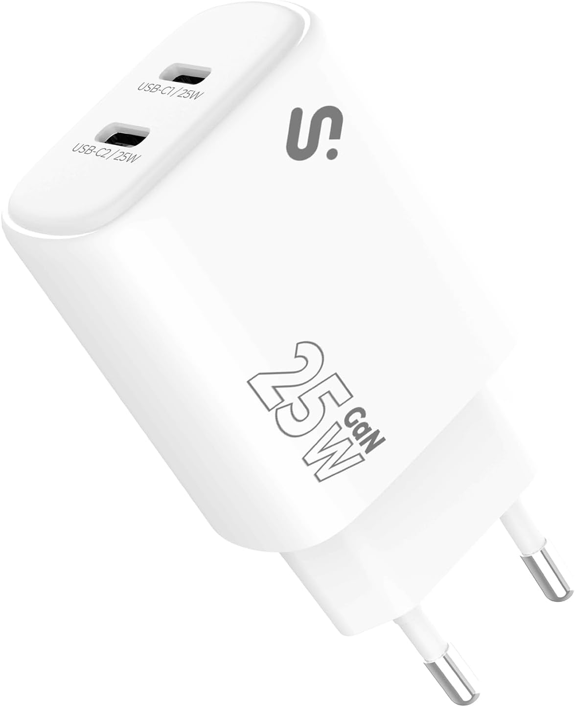 Carregador de Parede GaN Subblim 25W USB C+C/ 2xUSB Tipo-C/ 25W