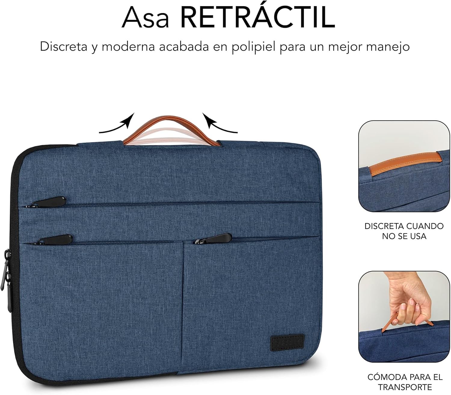 Bolsa Subblim Air Padding 360 Sleeve para Portátil até 14" Azul - Imagem 5