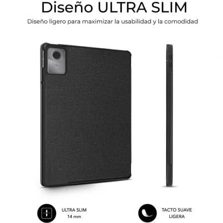 Capa SUBBLIM Shock Case para Lenovo Idea Tab 11" 2025 com SmartCover e Ranhura Stylus Preto - Imagem 3
