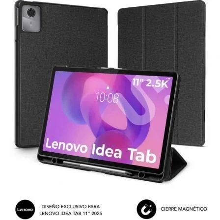 Capa SUBBLIM Shock Case para Lenovo Idea Tab 11" 2025 com SmartCover e Ranhura Stylus Preto