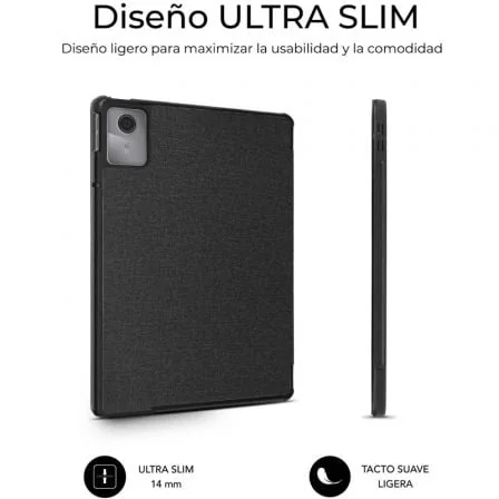 Capa SUBBLIM Shock Case para Lenovo Idea Tab 11" 2025 com SmartCover e Ranhura Stylus Preto - Imagem 4