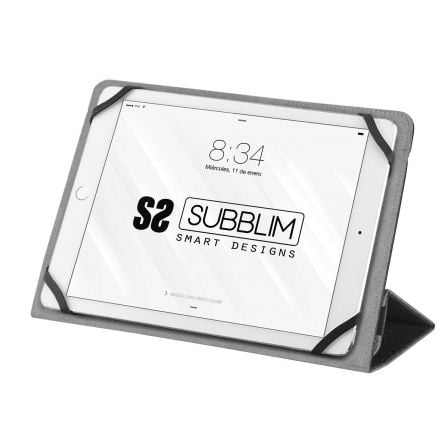 Capa Subblim Clever Stand para Tablets de 9"-10.1"/ Preta - Imagem 4
