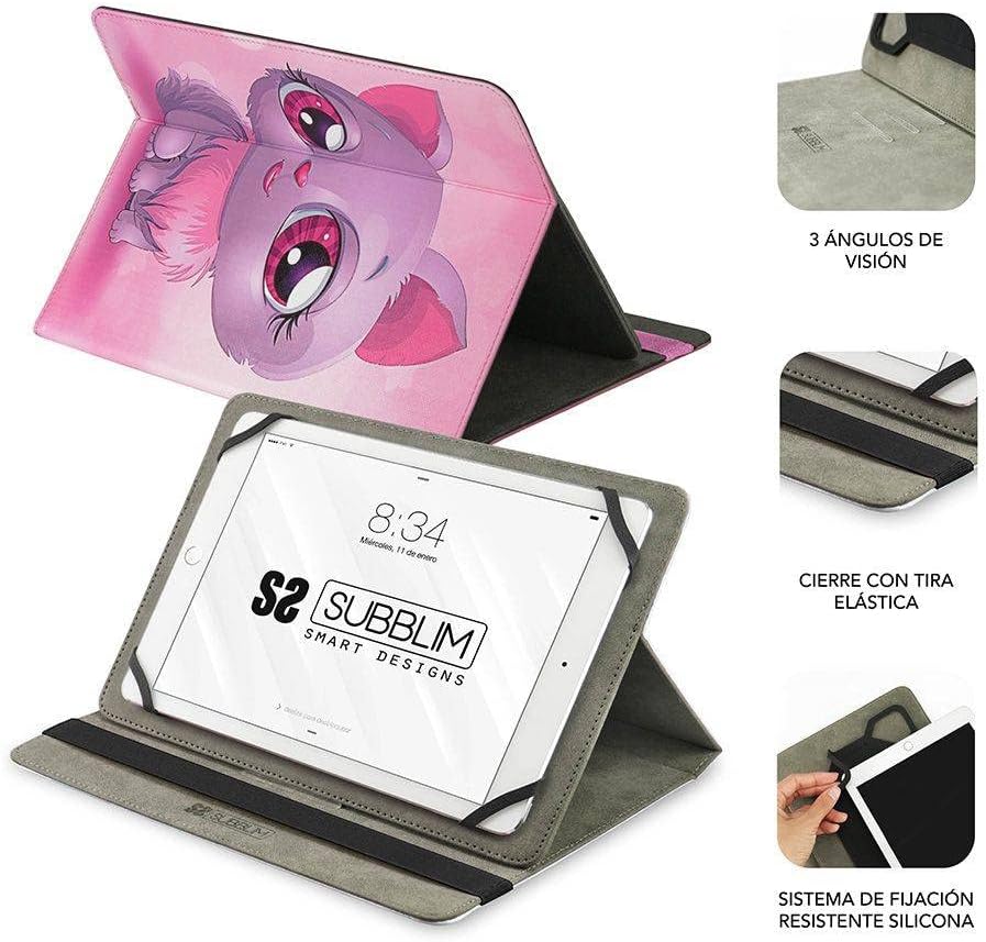Capa para Tablet SUBBLIM Trendy Cat 10.1" a 11" com Suporte Multi-ângulo e Acabamento em PU - Imagem 3