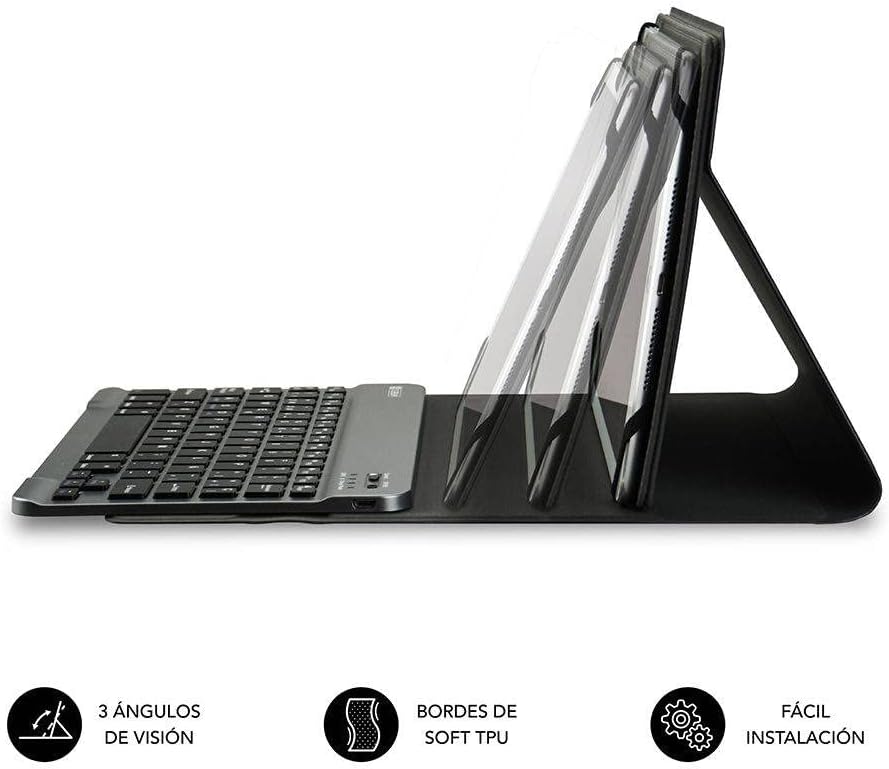 Capa com Teclado Subblim Keytab Pro Bluetooth para Tablets de 10.1"-10.8"/ Preta - Imagem 5
