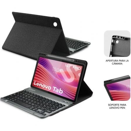 Capa com Teclado Subblim Shock Case Lenovo Tab 10.1" 2025/ Preto - Imagem 5