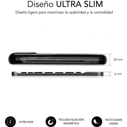 Capa com Teclado Subblim Keytab Pro BT Lenovo Tab 2025 11.5"/ Preta - Imagem 3