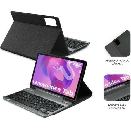 Capa com Teclado Subblim Keytab Pro BT Lenovo Idea Tab 11" 2025/ Preto - Imagem 5