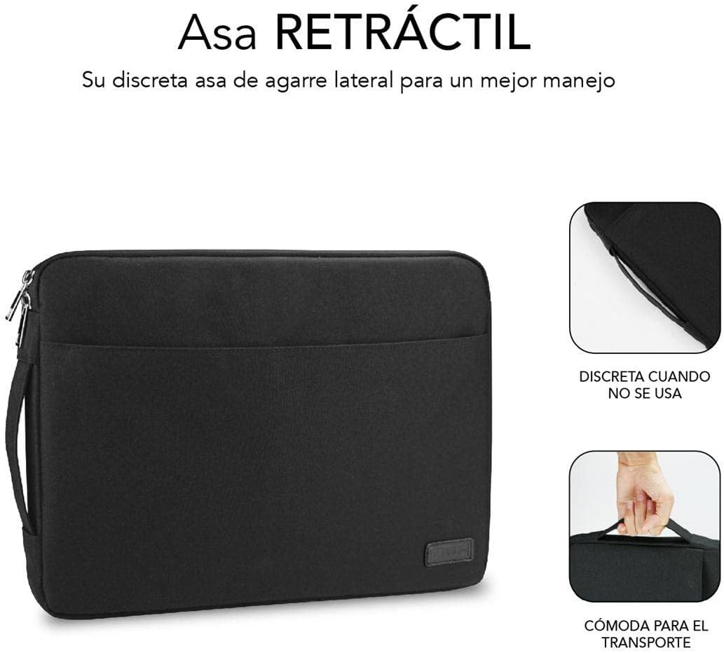 Peliculas Subblim Urban Laptop Sleeve para Portáteis até 14"/ Preta - Imagem 4