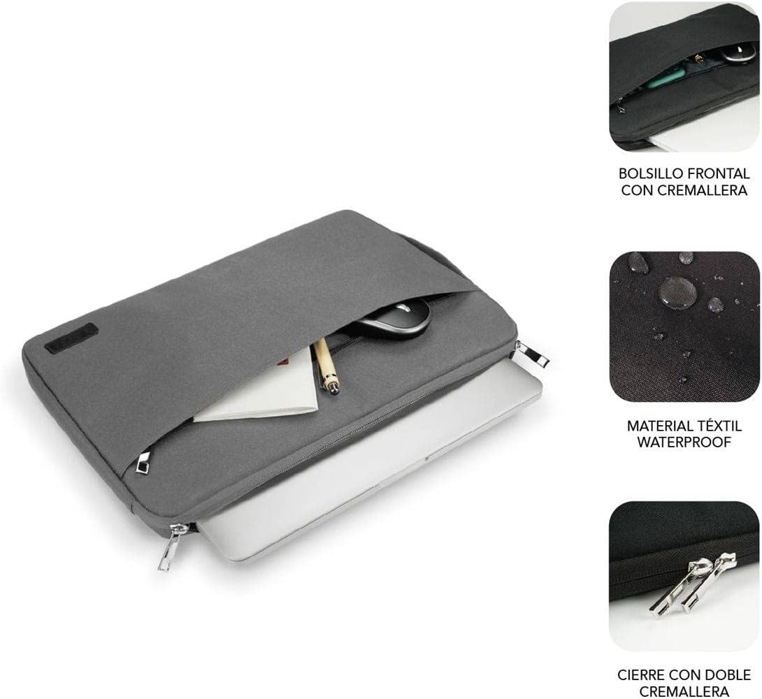 Peliculas Subblim Urban Laptop Sleeve para Portáteis até 15.6"/ Cinza - Imagem 3