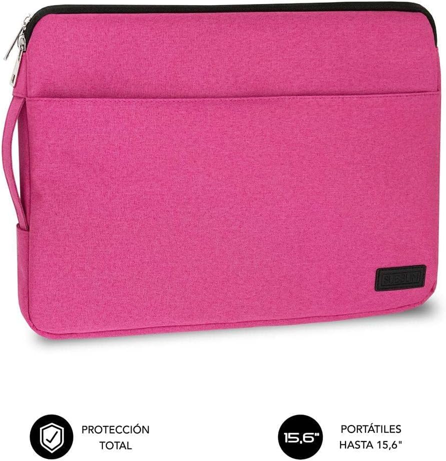 Capa Subblim Urban Laptop Sleeve para Portáteis até 15.6"/ Rosa - Imagem 2