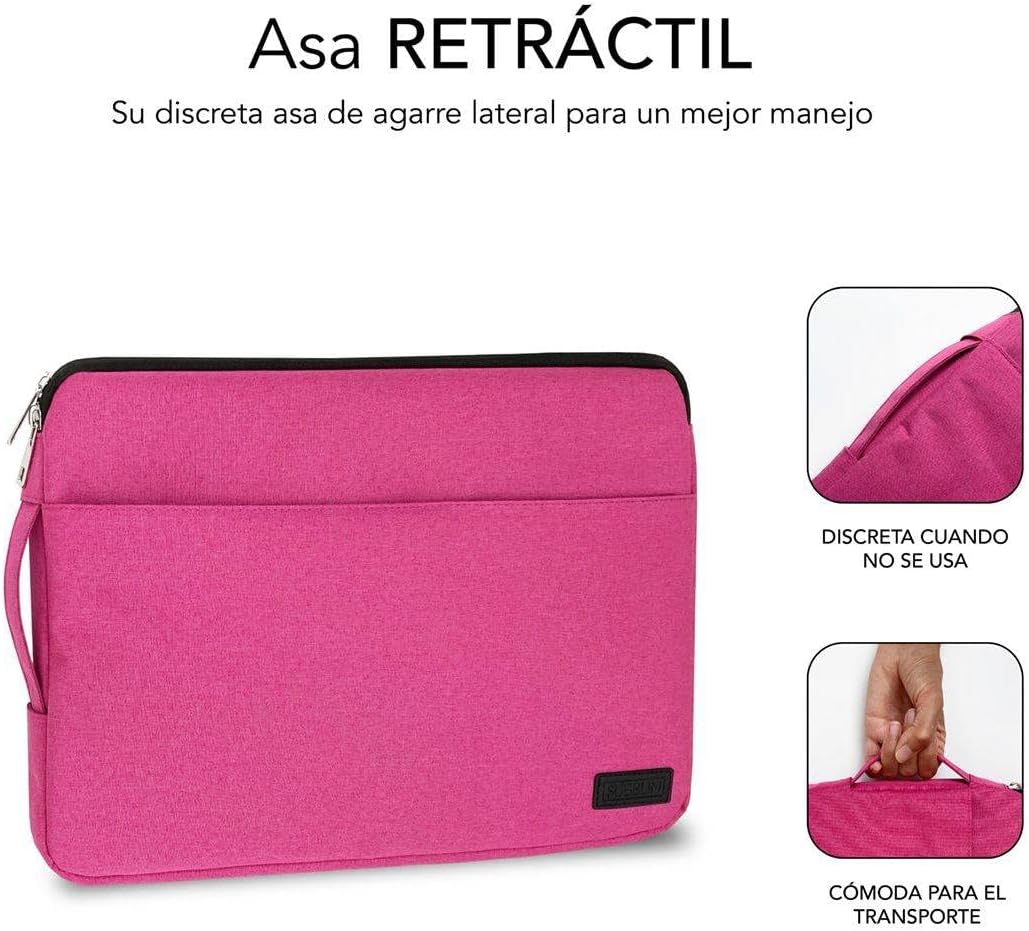 Capa Subblim Urban Laptop Sleeve para Portáteis até 15.6"/ Rosa - Imagem 4