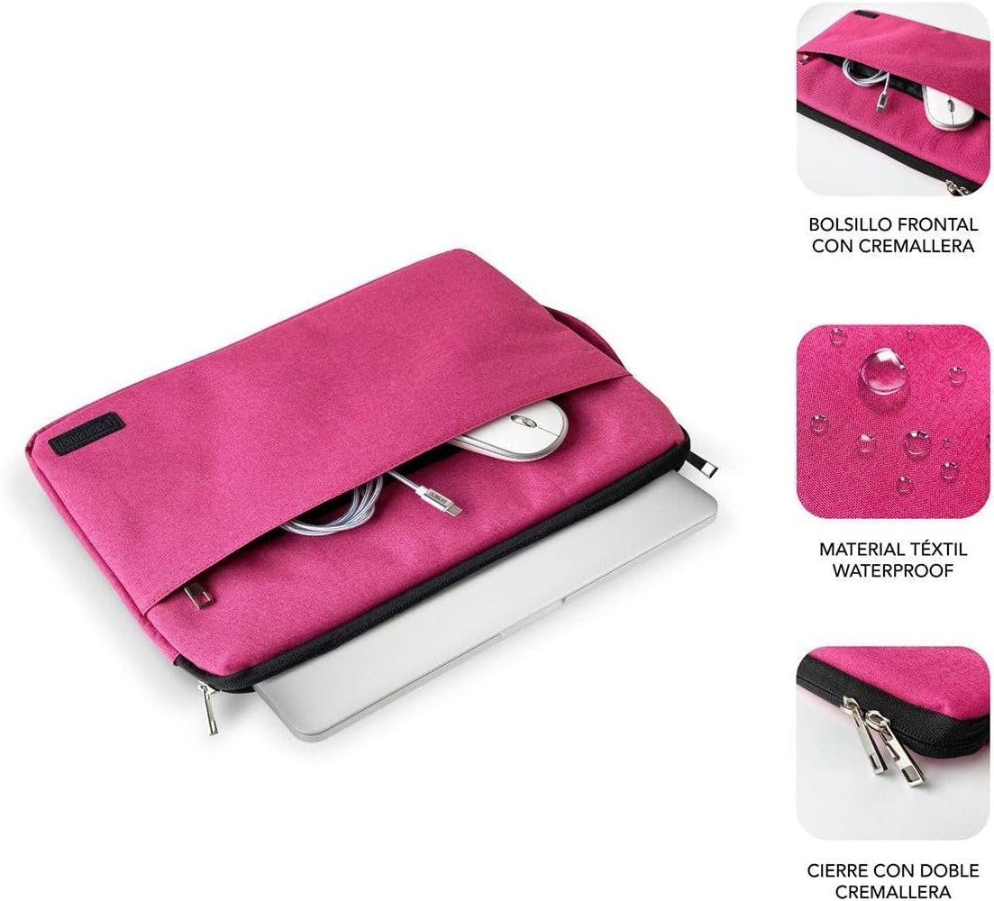 Capa Subblim Urban Laptop Sleeve para Portáteis até 15.6"/ Rosa - Imagem 3