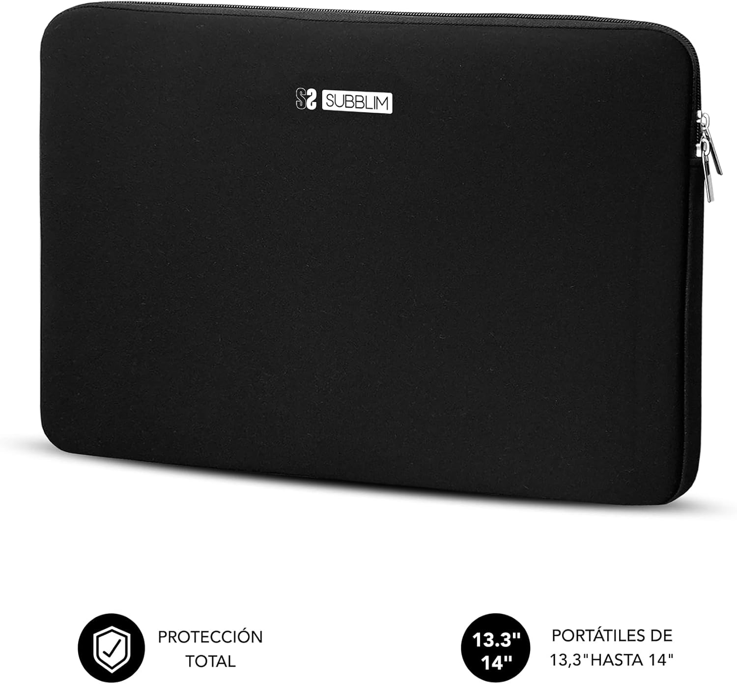 Capa Subblim Business Laptop Sleeve Neoprene para Portáteis 13.3"-14"/ Preta - Imagem 5