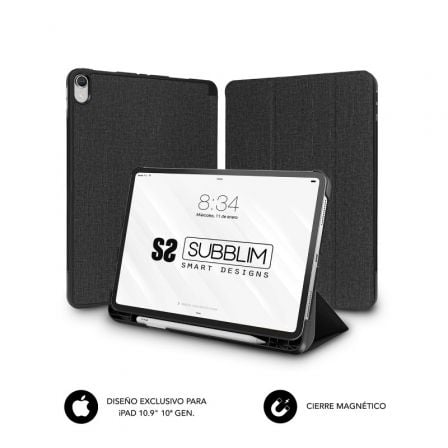 Capa Subblim Shock Case SUBCST-5SC316 para iPad 10ª Geração de 10.9"/ Preta