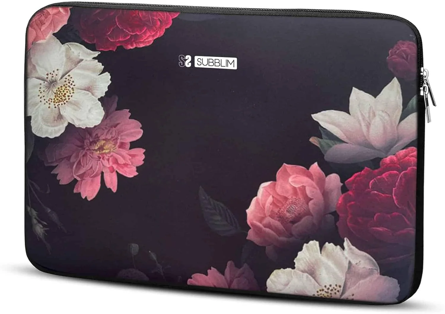 Capa para Portátil SUBBLIM Trendy Sleeve Neo Flowers 13.3" a 14" Neopreno 3mm Padrão Floral