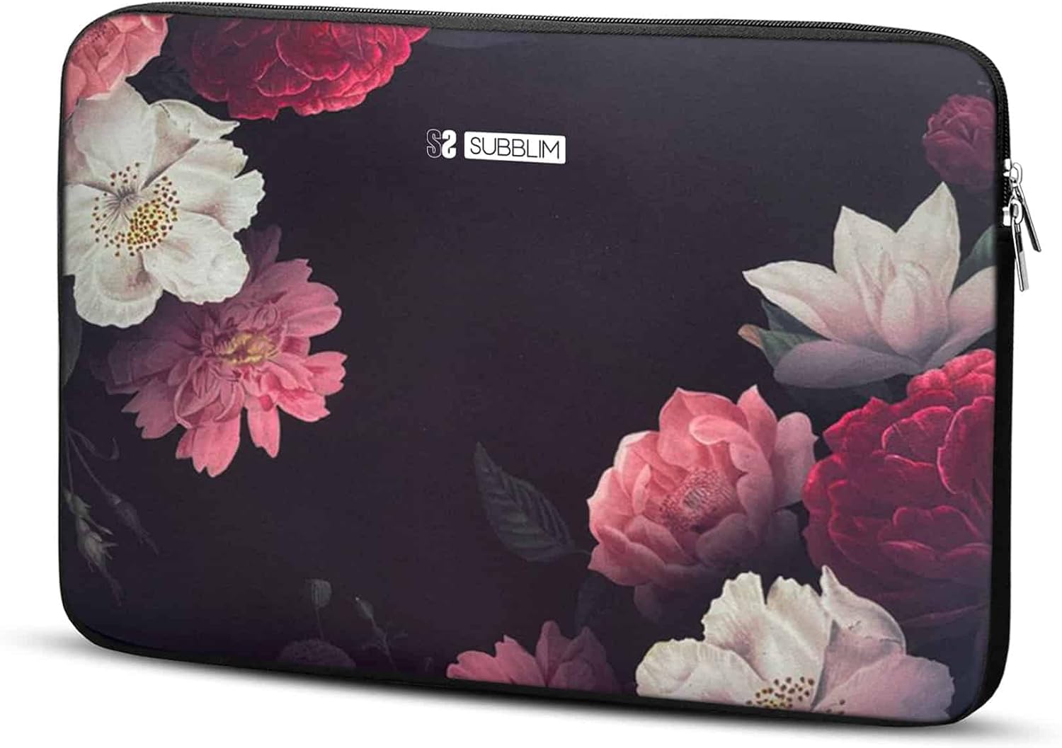 Capa para Portátil Subblim Trendy Sleeve Neo Flowers 15.6" Neopreno 3mm Estampado Floral - Imagem 1