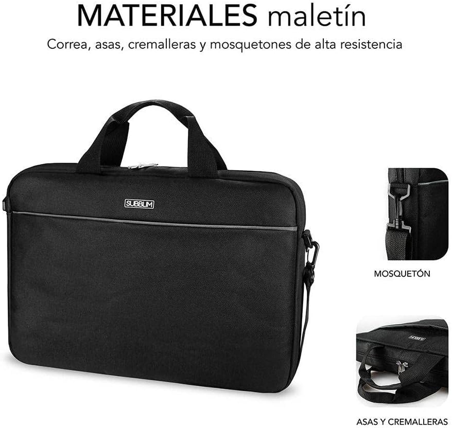 Mala + Rato Subblim Select Pack para Portáteis até 15.6"/ Fita para Trolley/ Preto - Imagem 4