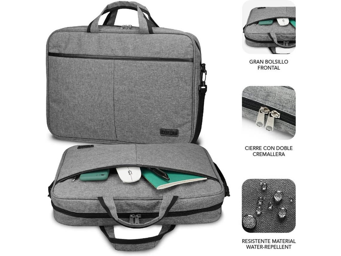 Mala Subblim Elite Laptop Bag para Portáteis até 14"/ Fita para Trolley/ Cinzento - Imagem 3