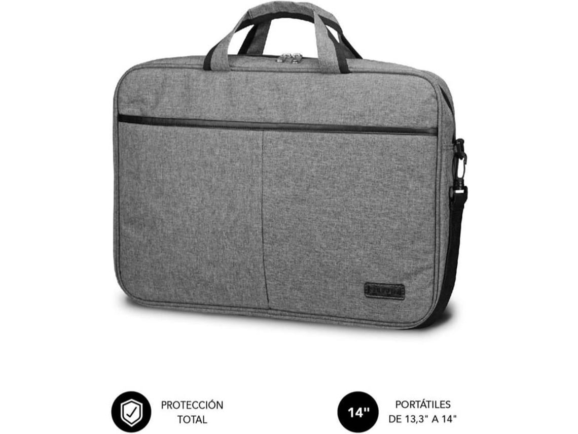 Mala Subblim Elite Laptop Bag para Portáteis até 14"/ Fita para Trolley/ Cinzento - Imagem 2