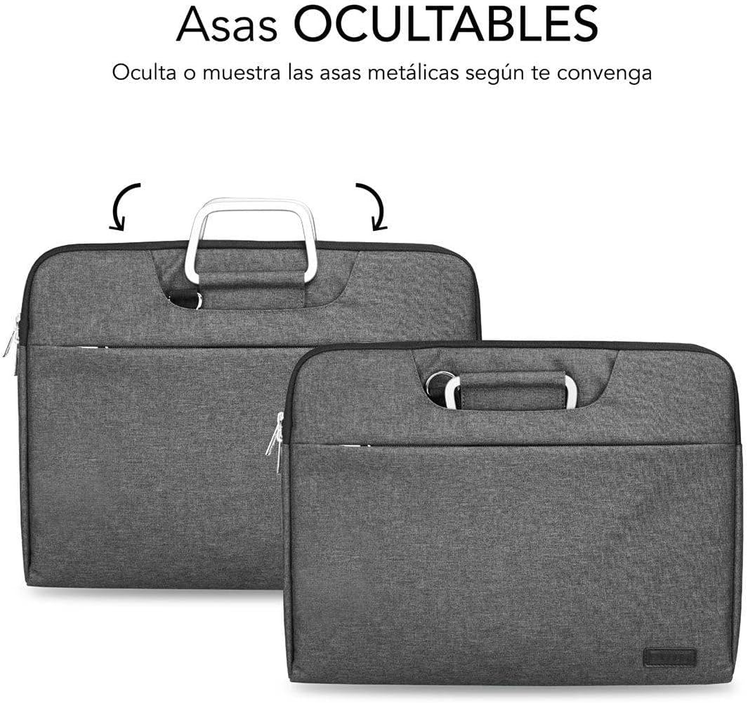 Mala Subblim Business Laptop Sleeve para Portáteis até 15.6"/ Fita para Trolley/ Cinzento - Imagem 4