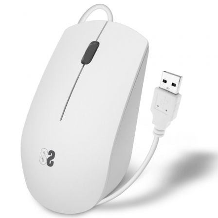 Rato Subblim Business Silencioso 1200 DPI Cabo USB 150cm Ambidextro Branco
