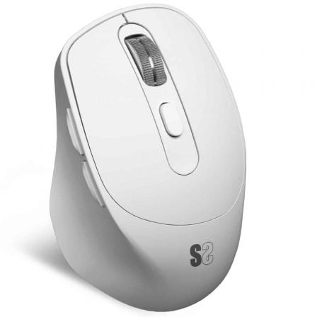 Rato Ergonómico Sem Fios por Bluetooth/ 2.4GHz Subblim Comfort Ergo Dual Battery/ Bateria recarregável/ Até 2400 DPI/ Branco