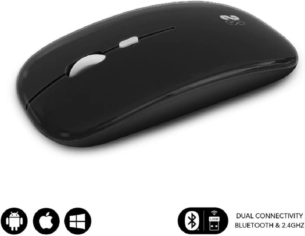 Rato Sem Fios por Bluetooth Subblim Dual Flat / Bateria Recarregável / Até 1600 DPI - Imagem 2