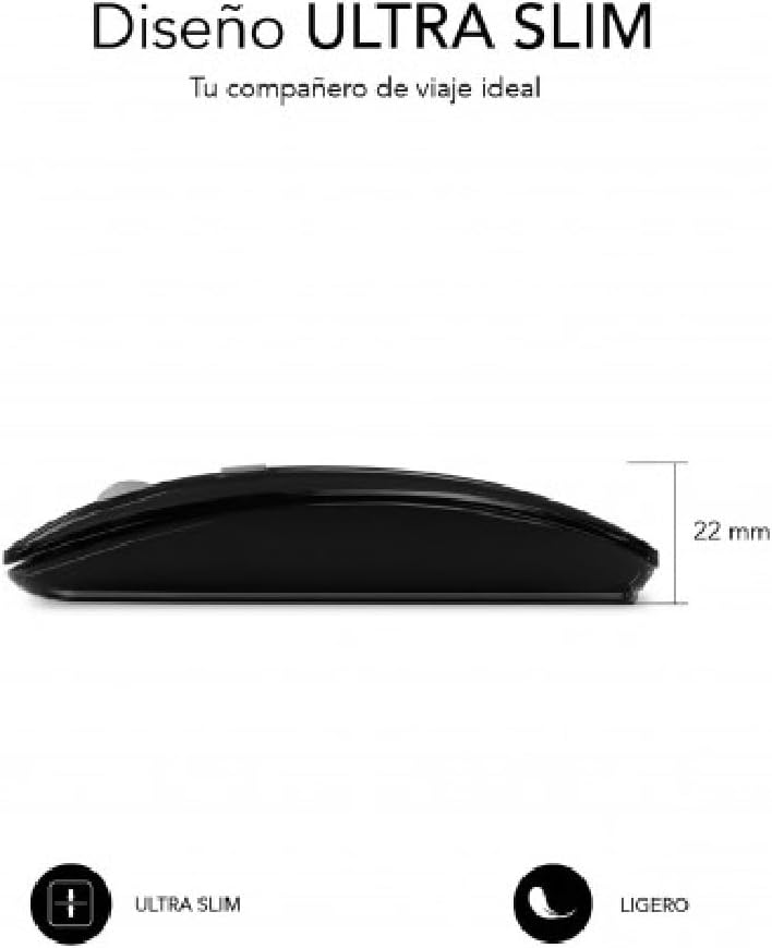 Rato Sem Fios por Bluetooth Subblim Dual Flat / Bateria Recarregável / Até 1600 DPI - Imagem 5