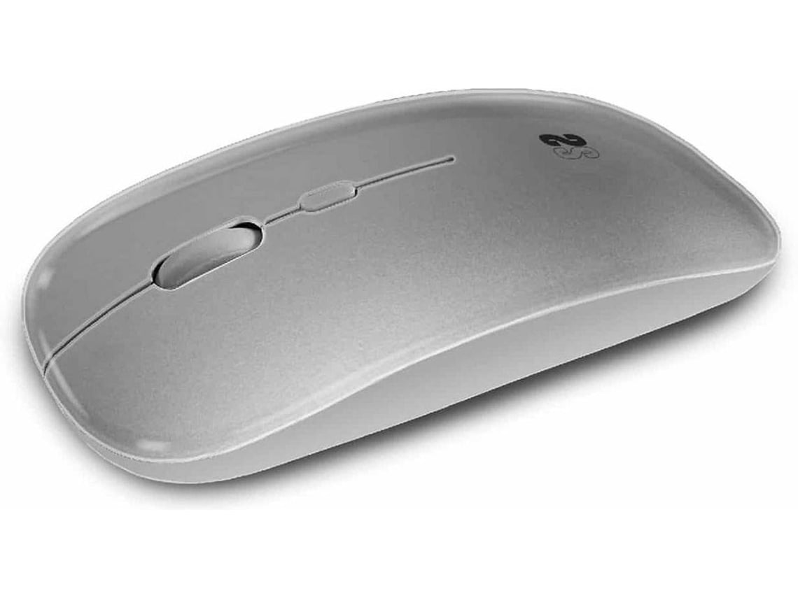 Rato Sem Fios por Bluetooth Subblim Dual Flat/ Bateria Recarregável/ Até 1600 DPI/ Prata