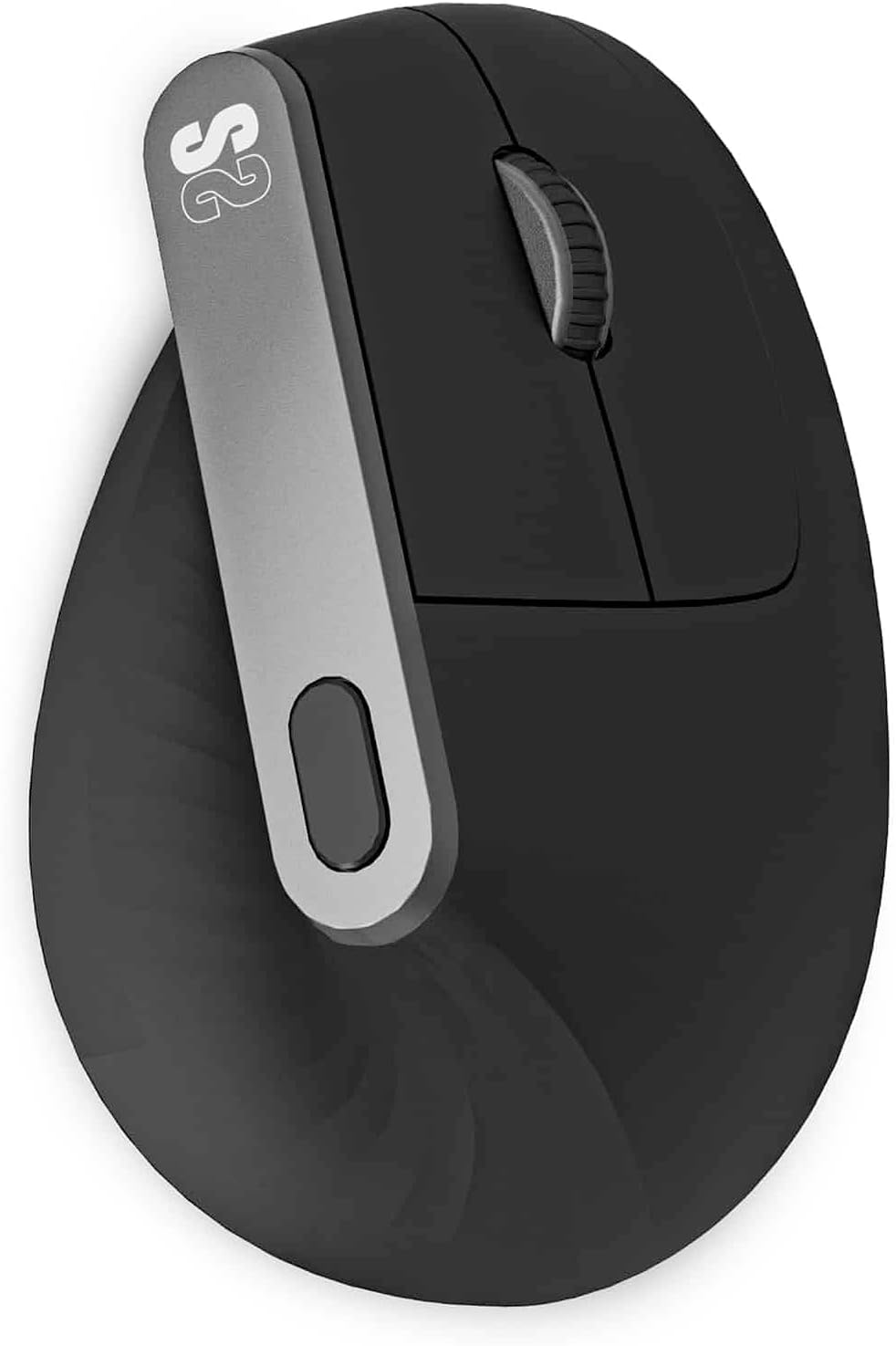 Rato Ergonómico Sem Fios por Bluetooth/ 2.4GHz Subblim Nature Vertical Ergo Dual Battery/ Bateria Recarregável/ Até 4000 DPI/ Preto