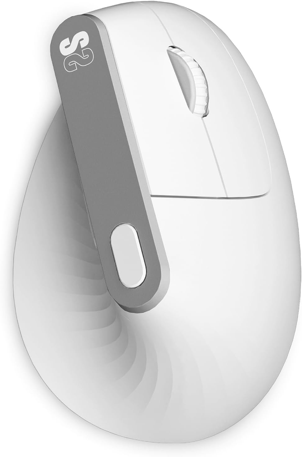 Rato Vertical Sem Fios por Bluetooth/ 2.4GHz Subblim Nature Vertical Ergo Dual Battery/ Bateria Recarregável/ Até 4000 DPI/ Branco