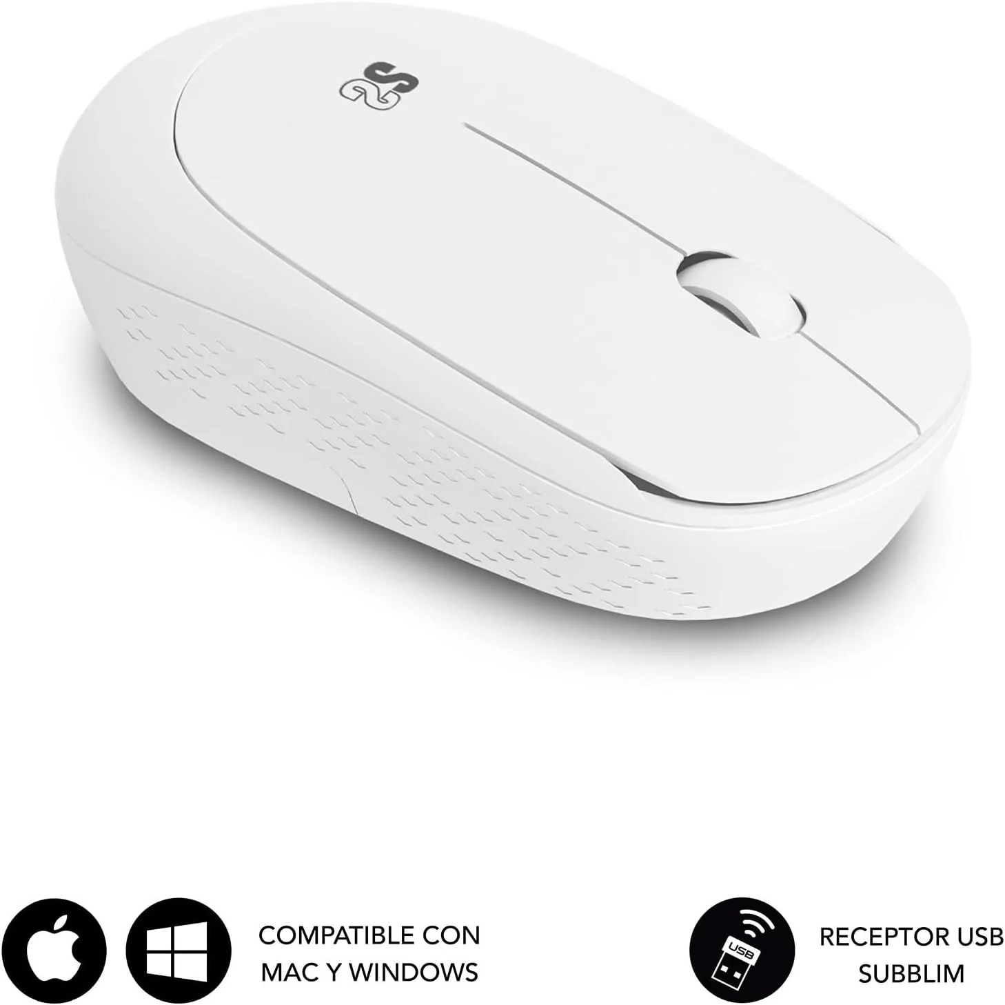Conjunto Rato Sem Fios e Tapete Desk Mat SUBBLIM Harmony Pack 1200 DPI 80x30cm Roxo - Imagem 4