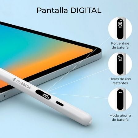 Caneta Eletrónica Subblim NoteFlow Pen para iPad/ Branco - Imagem 4