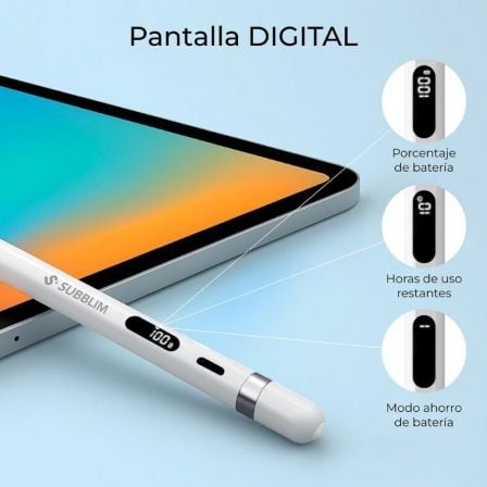 Lápis Eletrónico Subblim NoteFlow Pen Universal para Android e Windows/ Branco - Imagem 3