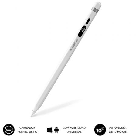 Lápis Eletrónico Subblim NoteFlow Pen Universal para Android e Windows/ Branco - Imagem 2