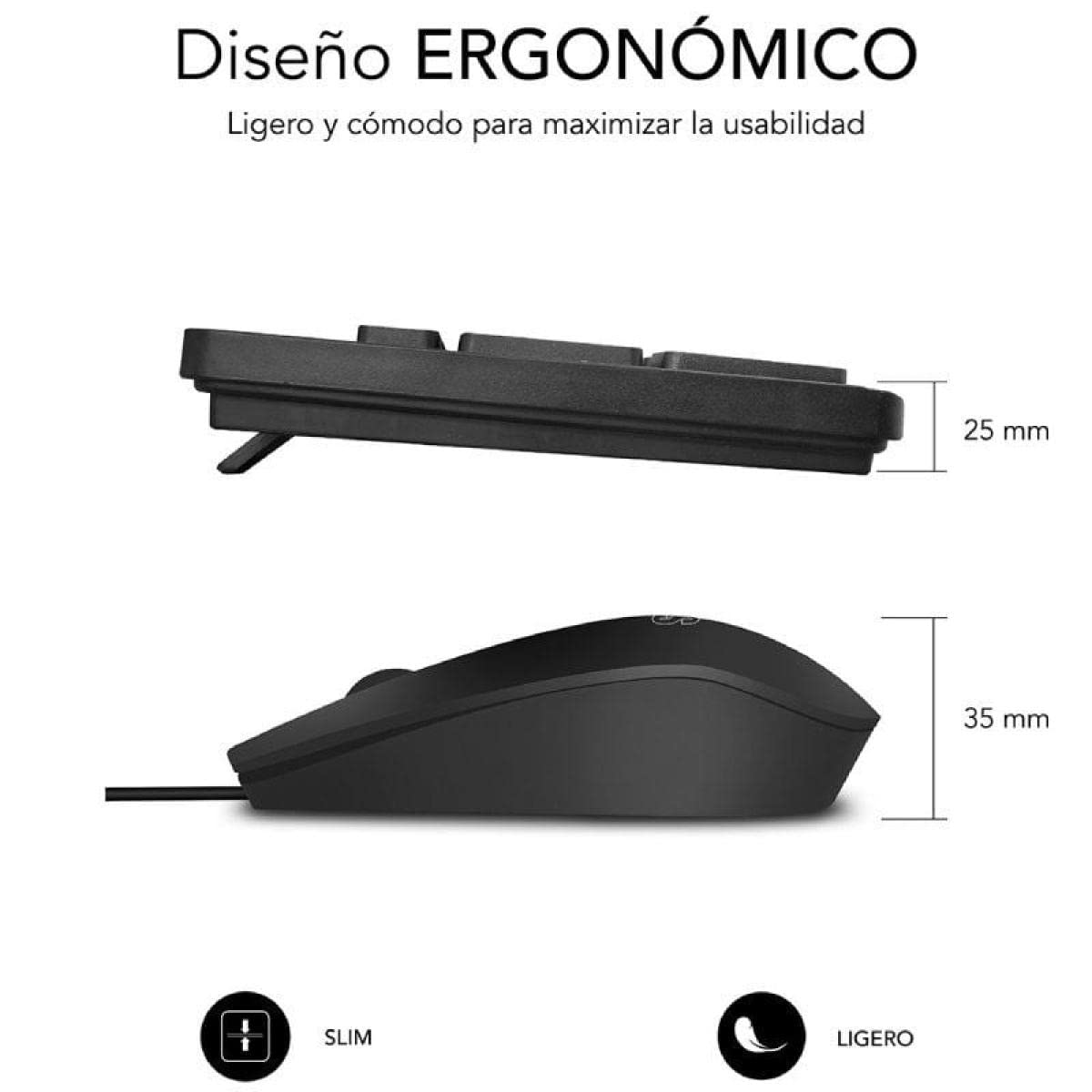 Teclado e Rato Subblim Combo Business Slim CSSK01 - Imagem 2