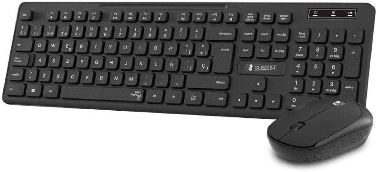 Teclado e Rato Sem Fios Subblim Combo Business Slim CSSW10