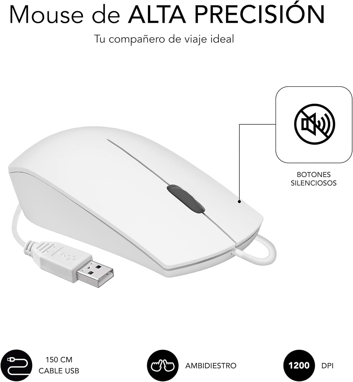 Teclado e Rato Subblim Combo Business Slim Silencioso/ Branco - Imagem 4