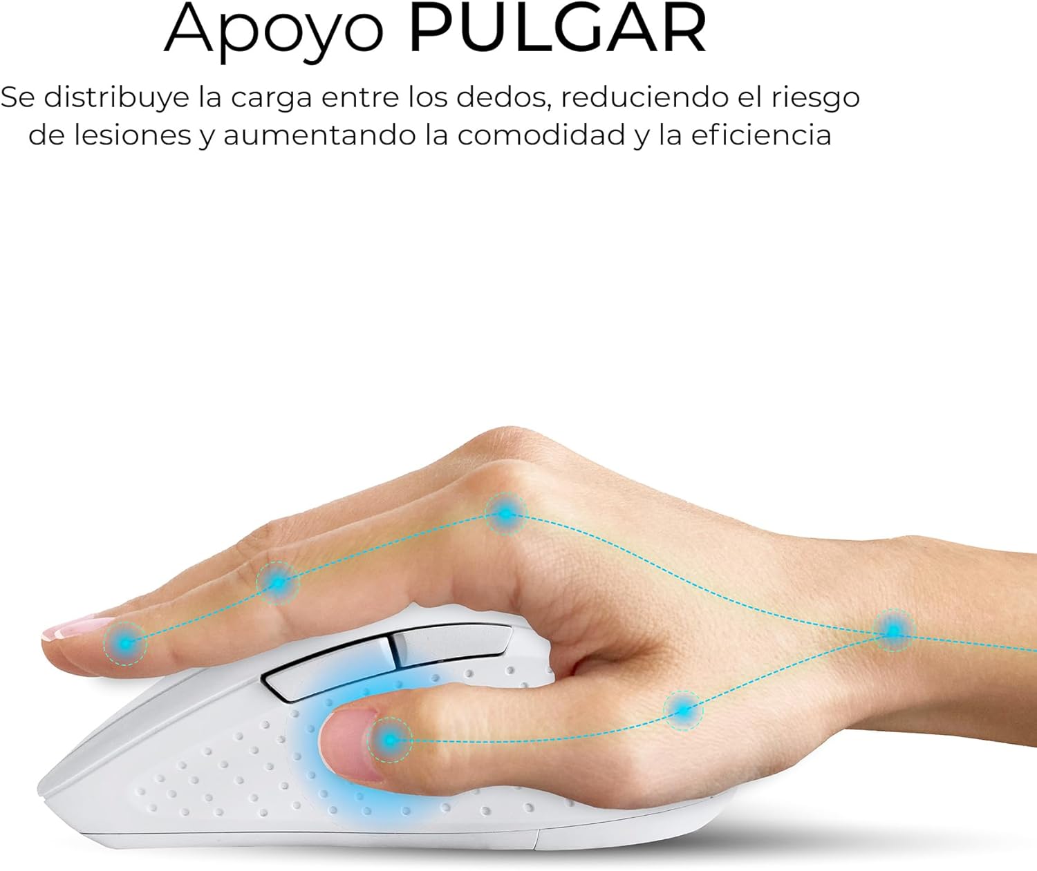 Teclado e Rato Sem Fios Subblim Combo Dual Office Prowave/ Branco - Imagem 9
