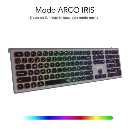 Teclado Sem Fios Subblim Master/ Cinzento e Preto - Imagem 5